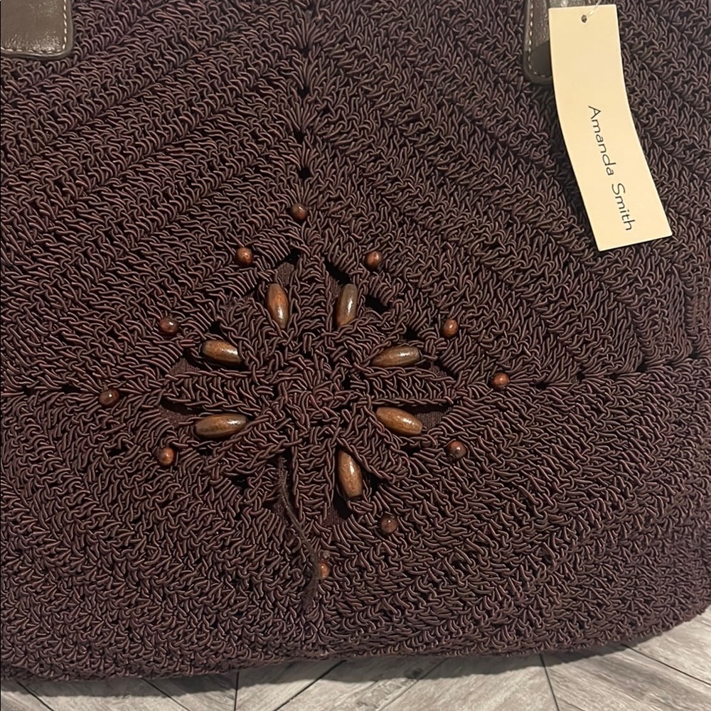 Amanda Smith Brown Woven Tote Bag - Picture 2 of 10